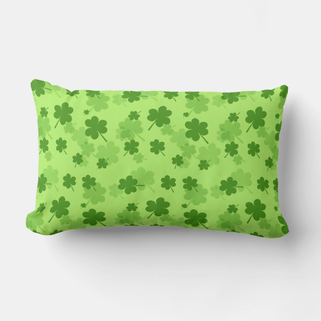 St. Patrick's Day Clover Pillow (Front)