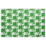 St Patricks Day Clover Shamrock Pattern Design Fabric