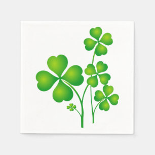 St. Patrick's Day Clover / Shamrocks + your ideas Paper Napkins