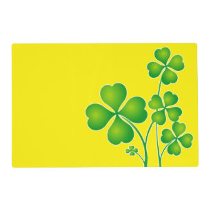 St. Patrick's Day Clover / Shamrocks + your ideas Placemat