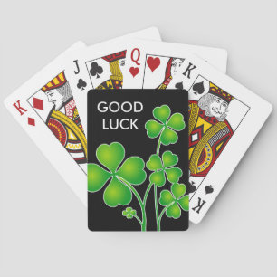 St. Patrick's Day Clover / Shamrocks + your ideas Poker Cards