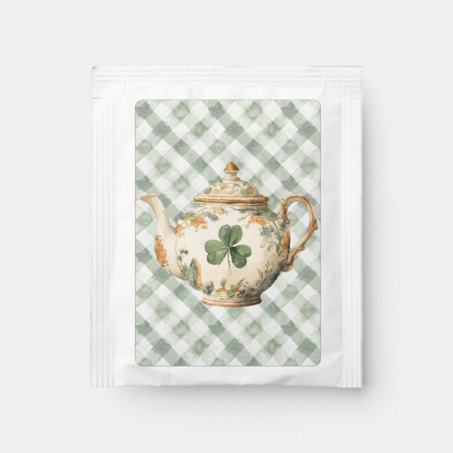  St Patrick's Day Clover Tea Pot Bag Drink Mix (Front)