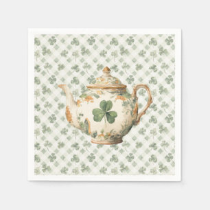  St Patrick's Day Clover Tea Pot Napkins
