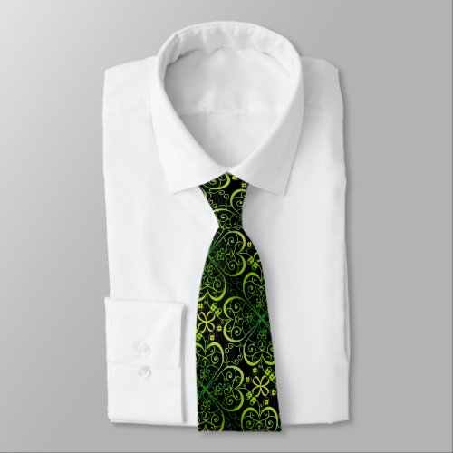 St Patricks Day Clover Tie