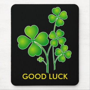 St. Patrick's Day Clover + your ideas Mouse Pad