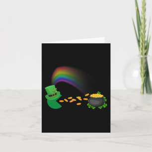 St Patricks Day Clovers Fun Boys Girls Kids   Card