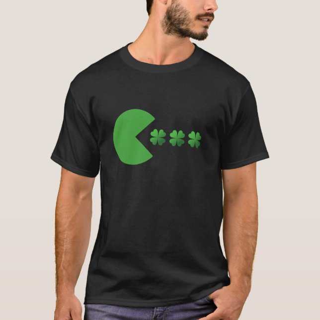 St Patricks Day Clovers Funny Boys Girls Kids St P T-Shirt (Front)