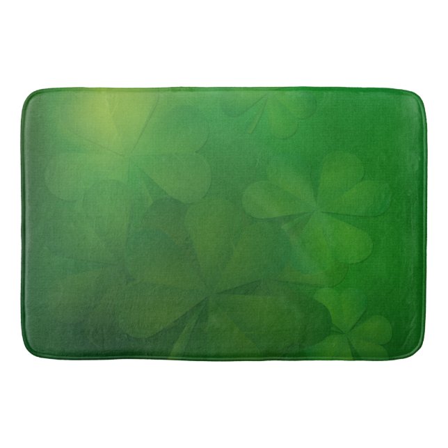 St. Patrick's Day - Clovers/Shamrocks Bathroom Mat (Front)