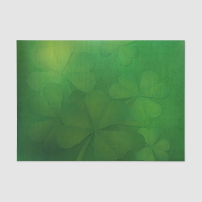 St Patrick's Day - Clovers/Shamrocks Tissue Paper (Front)