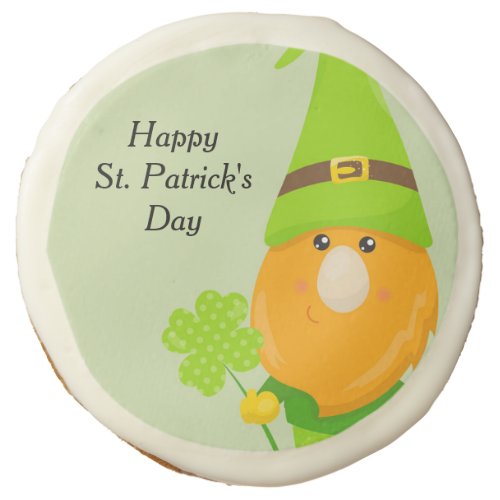 St Patricks Day Cookie with Gnome