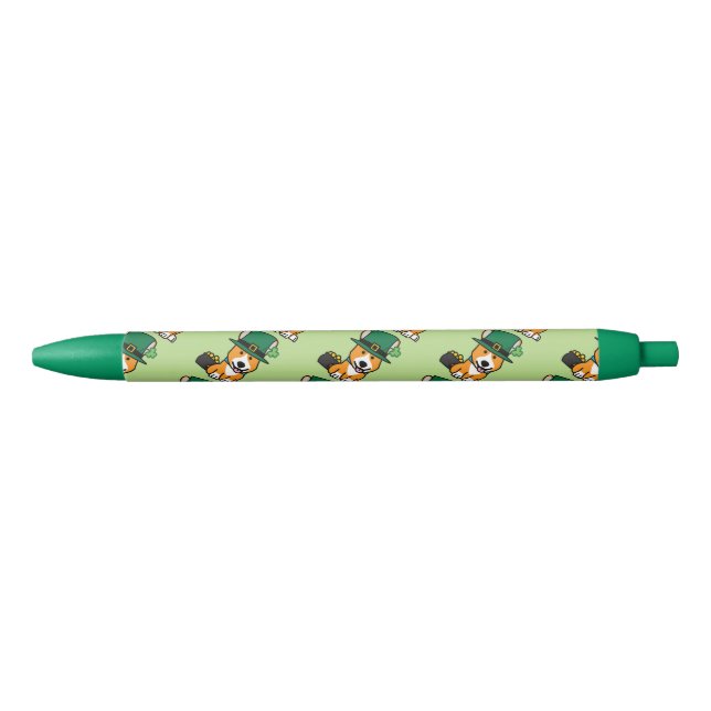 St. Patrick's Day Corgi Leprechaun Dog Puppy Doggy Pen (Front)