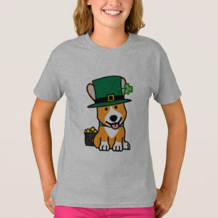 St. Patrick's Day Corgi Leprechaun Dog Puppy Doggy T-Shirt