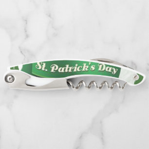 St. Patrick's Day Corkscrew Bottle Opener