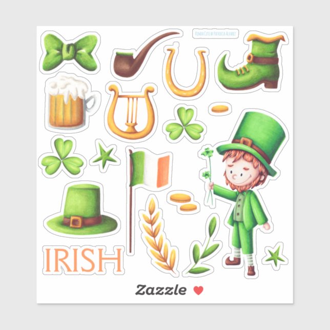 St Patrick's Day Craft Vinyl Sticker (Sheet)