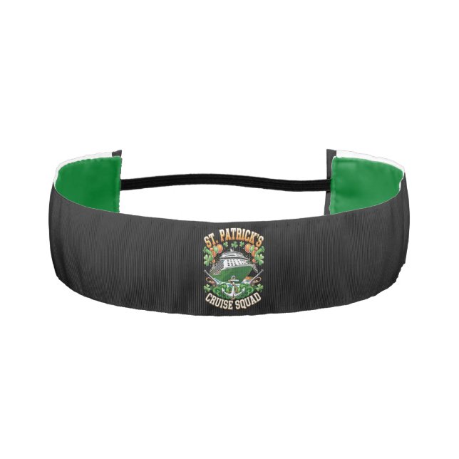 St Patrick's Day Cruise Squad 2025 Family Matching Athletic Headband (Front)