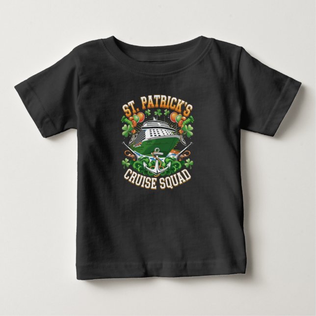 St Patrick's Day Cruise Squad 2025 Family Matching Baby T-Shirt (Front)