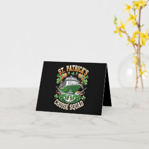 St Patrick's Day Cruise Squad 2025 Family Matching Card