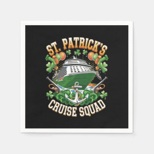 St Patrick's Day Cruise Squad 2025 Family Matching Napkins