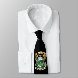 St Patrick's Day Cruise Squad 2025 Family Matching Neck Tie