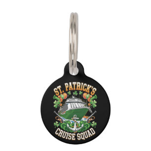 St Patrick's Day Cruise Squad 2025 Family Matching Pet ID Tag