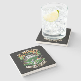 St Patrick's Day Cruise Squad 2025 Family Matching Stone Coaster