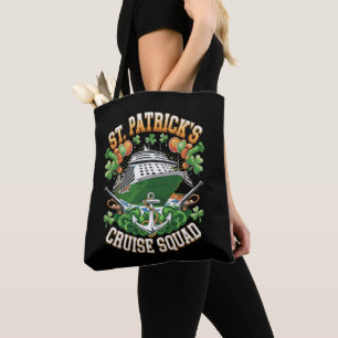 St Patrick's Day Cruise Squad 2025 Family Matching Tote Bag