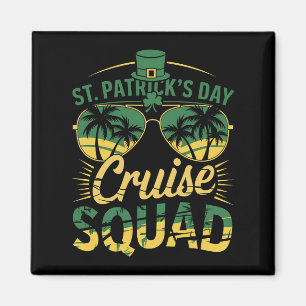 St Patrick's Day Cruise Squad Family Matching Magnet