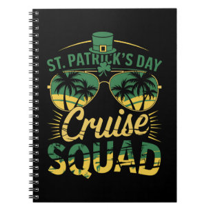 St Patrick's Day Cruise Squad Family Matching Notebook
