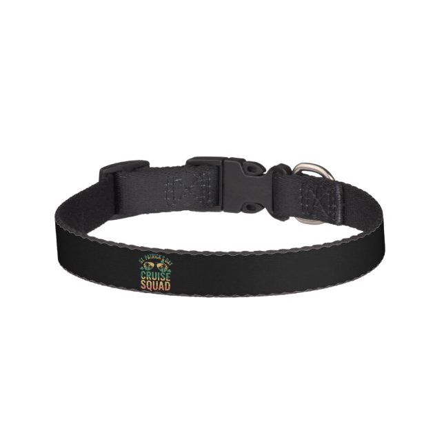 St Patrick's Day Cruise Squad Funny Family Matchin Pet Collar (Front)