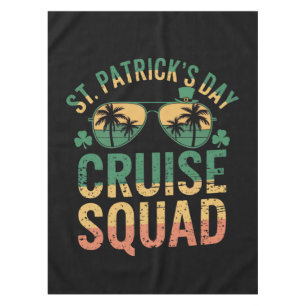 St Patrick's Day Cruise Squad Funny Family Matchin Tablecloth