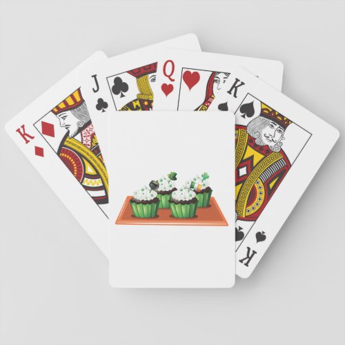 St Patricks Day Cupcakes Poker Cards