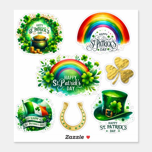 St Patricks Day Custom_Cut Vinyl Sticker