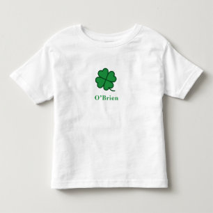 St. Patrick's Day Custom Name Clover Design Toddler T-shirt