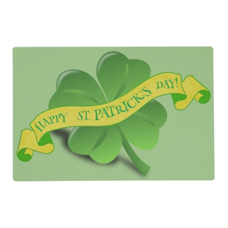 St Patrick's Day Custom Placemat