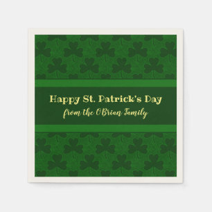 St. Patrick's Day Customized Napkins