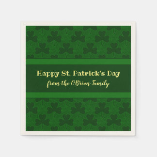 St. Patrick's Day Customized Napkins