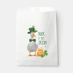 St. Patricks Day Cute Duck Favor Bag