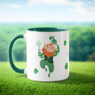 St. Patrick's Day Cute Leprechaun Personalized Mug
