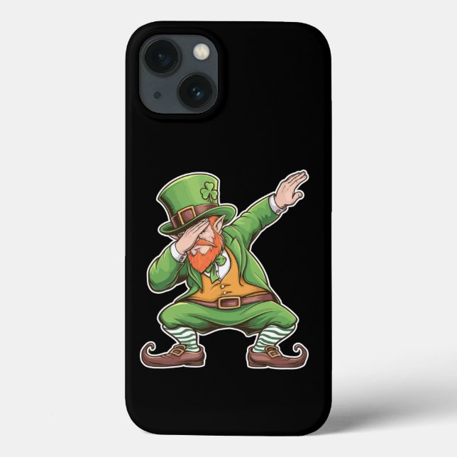 St Patricks Day Dab Dabbing Leprechaun In Green  Case-Mate iPhone Case (Back)