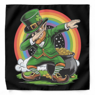 St Patricks Day Dabbing Leprechaun Dab Dance Bandana