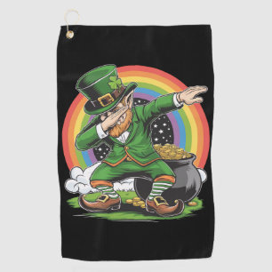 St Patricks Day Dabbing Leprechaun Dab Dance Golf Towel