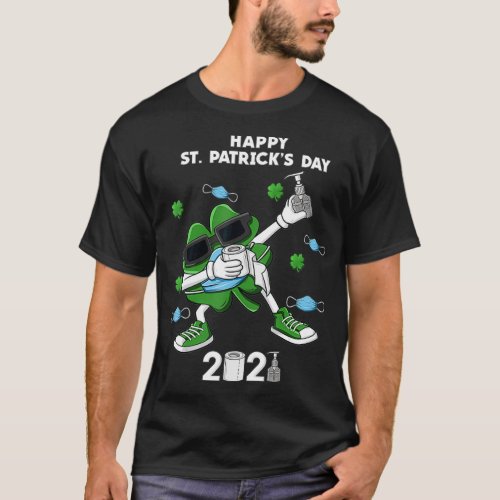 St Patricks Day Dabbing Shamrock Boys Kids ns T_Shirt
