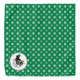 St. Patrick's Day Dachshund (black & tan) dog Bandana