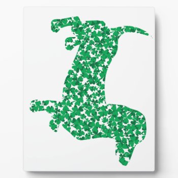 St. Patrick's Day Dachshund Plaque by Incatneato at Zazzle