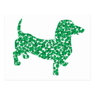 St. Patrick's Day Dachshund Postcard