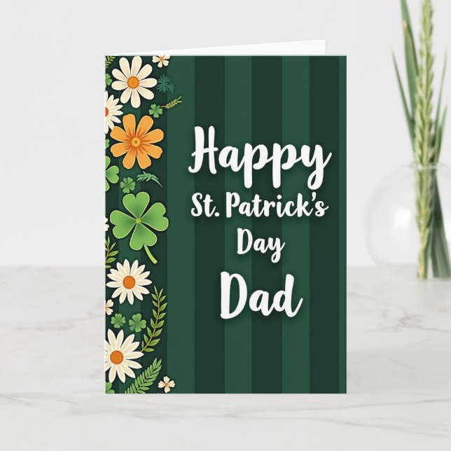 St Patricks Day Dad Card (Front)