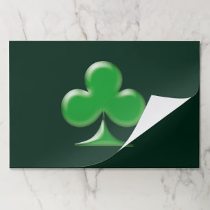 St. Patrick's Day dark Green Shamrock placemats