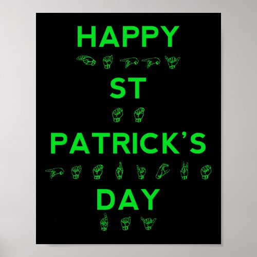 St Patricks Day Deaf Pride Sign Language Asl Aware