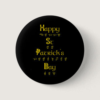 St Patricks Day Deaf Pride Sign Language Asl Aware Button