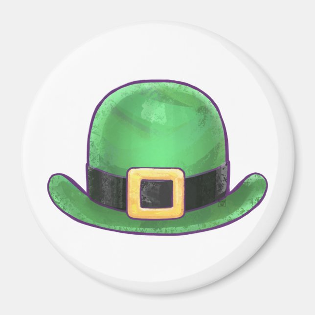 St Patricks Day Derby Hat Magnet (Front)